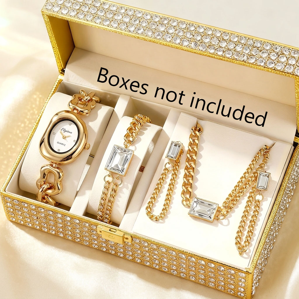 Women Accessories Gift Box - 5 Parça Moda Düzensiz Kadın Kuvars