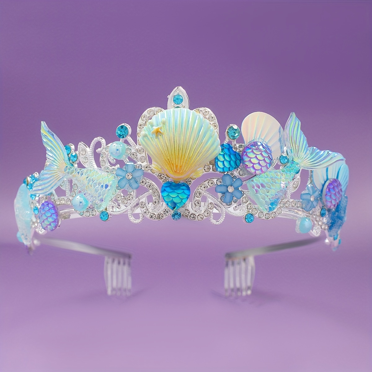Women Accessories To Gift - 2025 Yeni Denizkızı Saç Tarağı Taç
