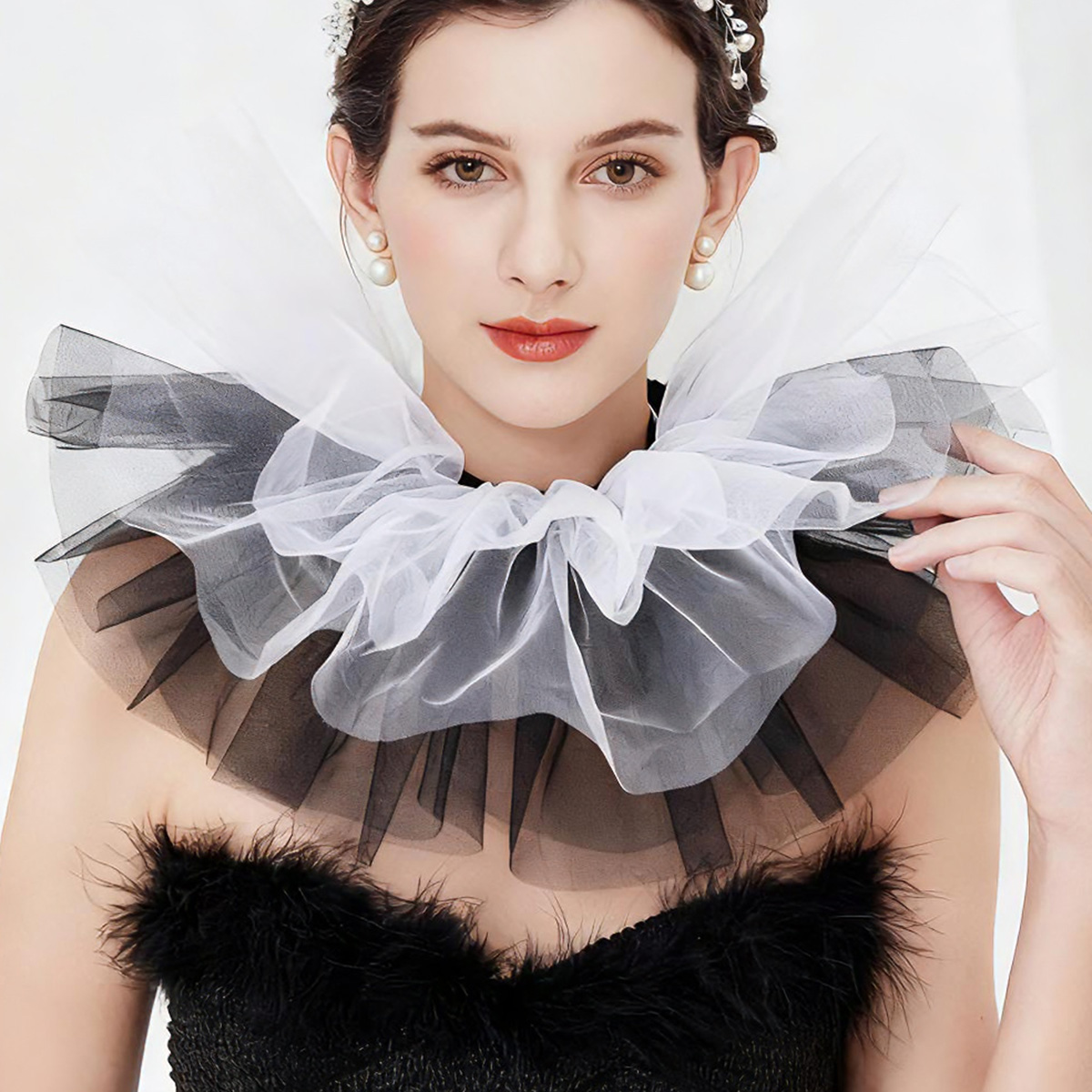 Moda Tül Fırfır Yaka Kadınlar  - Women'S Clothing And Accessories incelemesi ve fiyatı