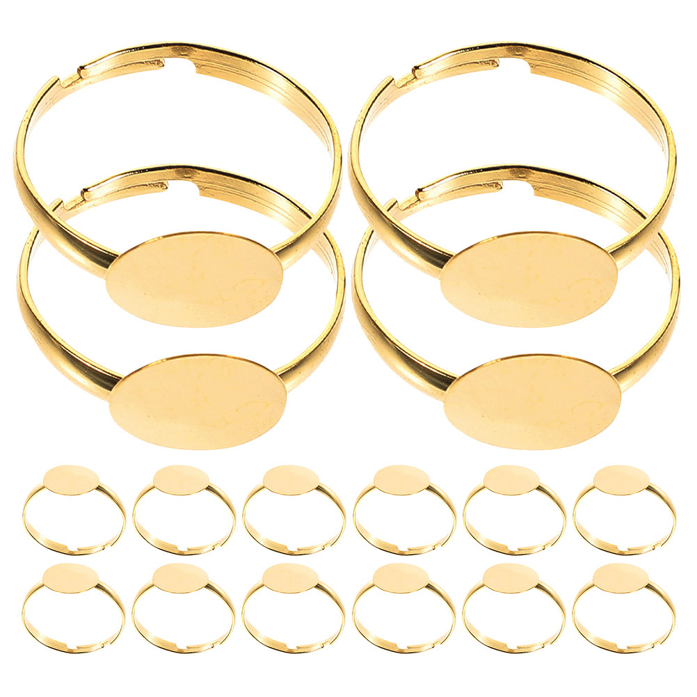 50 adet boş yüzük tabanı, takı - Ring Set Adjustable incelemesi ve fiyatı