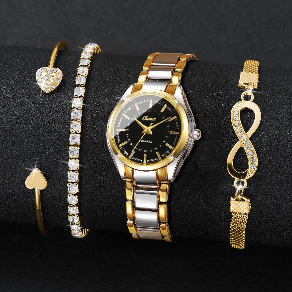 4 adet zarif kadın saatler bil - Women Accessories Gift Box incelemesi ve fiyatı