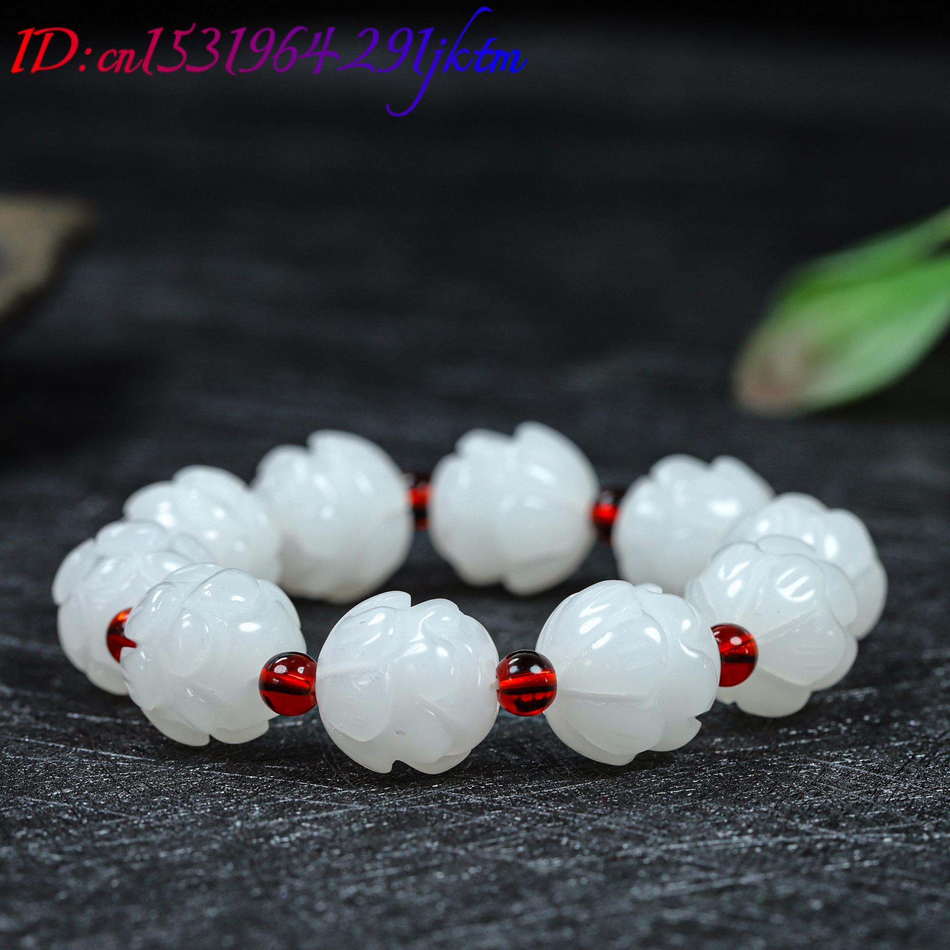 Beyaz Gerçek Yeşim Lotus Bilez - Women Accessories To Gift incelemesi ve fiyatı