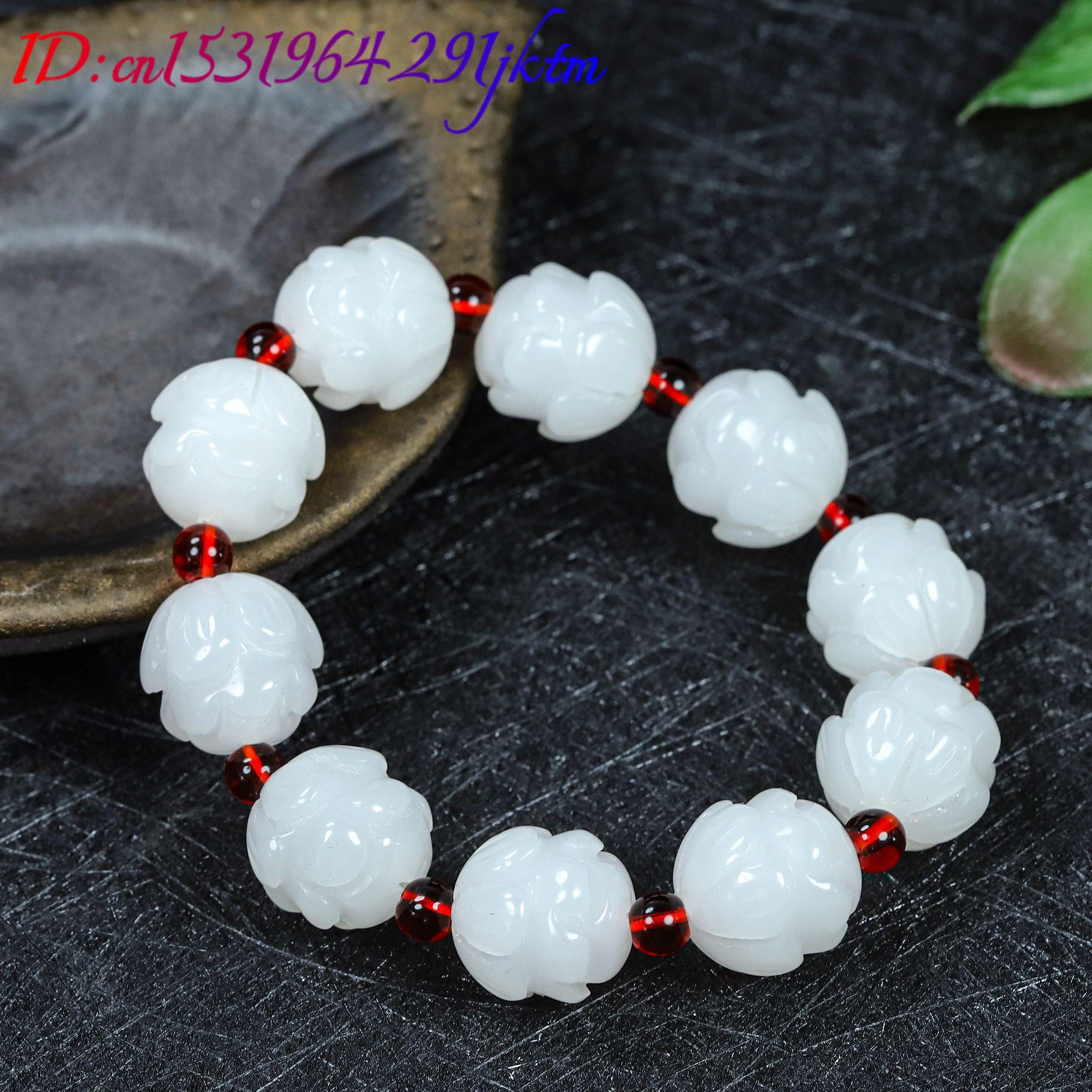 Beyaz Gerçek Yeşim Lotus Bilez - Women Accessories To Gift incelemesi ve fiyatı
