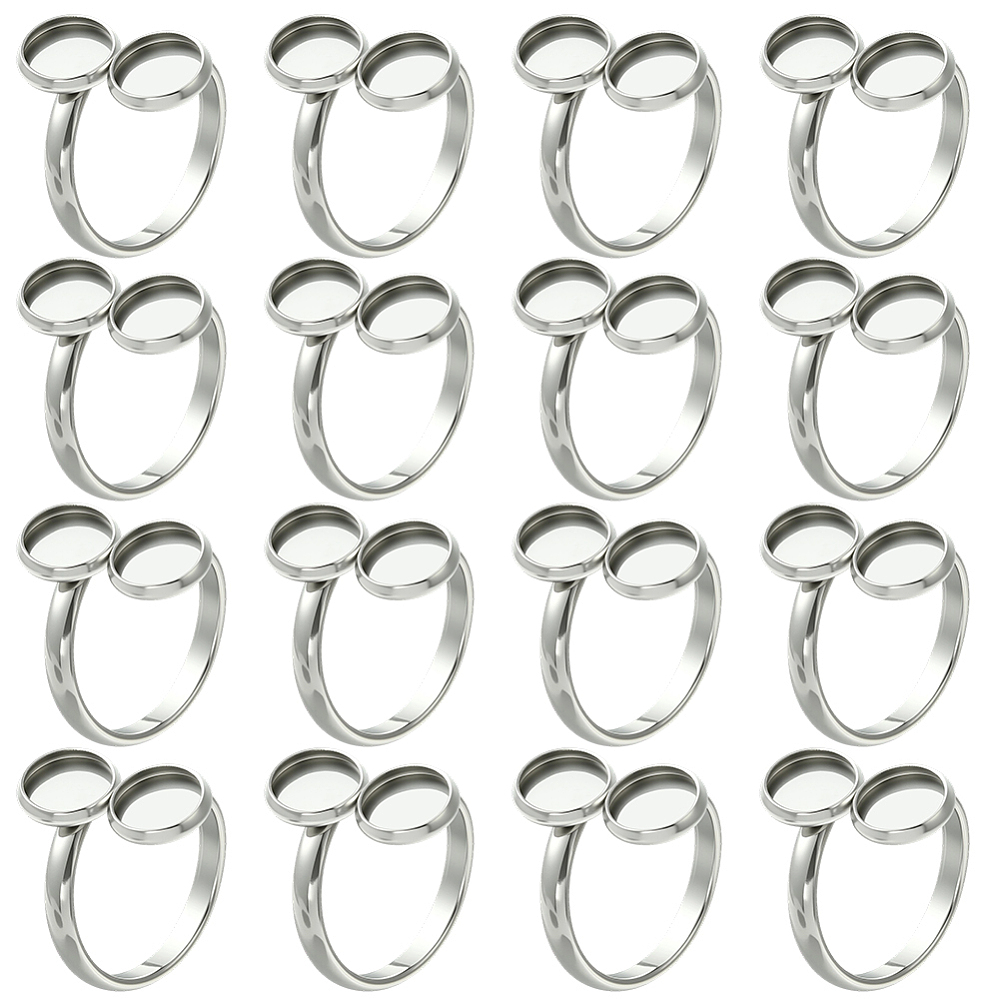 16 Adet Yüzük Tabanı 18mm 304  - Ring Set Adjustable incelemesi ve fiyatı